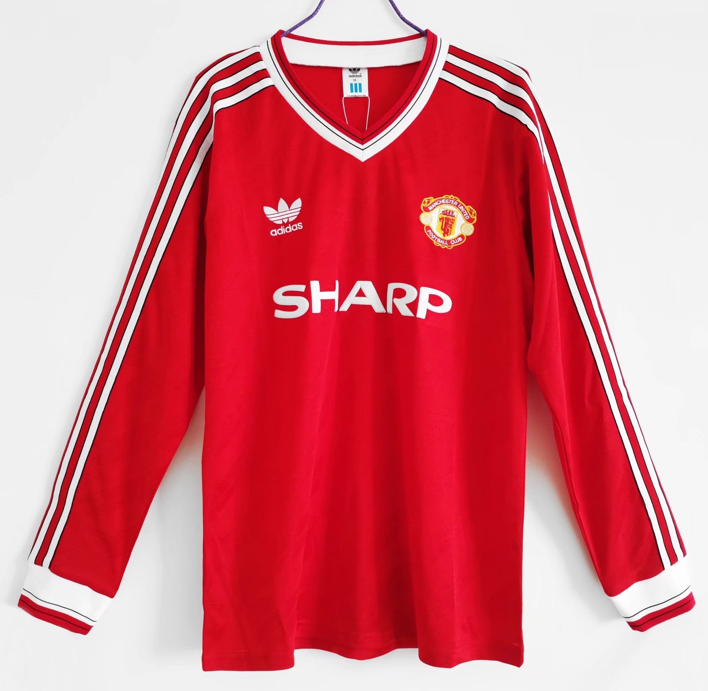 1986/88 Manchester United home long sleeved jersey