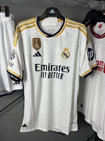 Real Madrid home player championship jersey