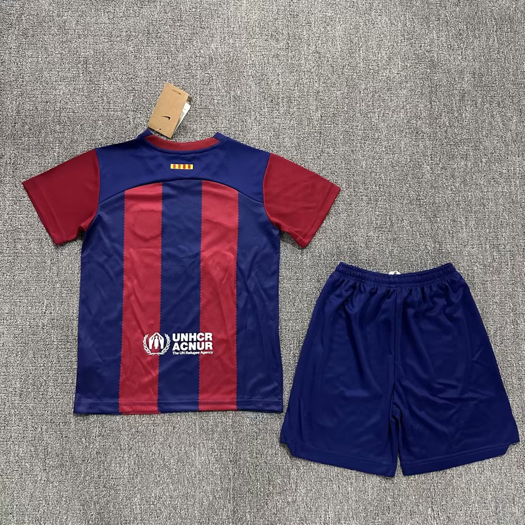 23-24 Barcelona Home Kids Set