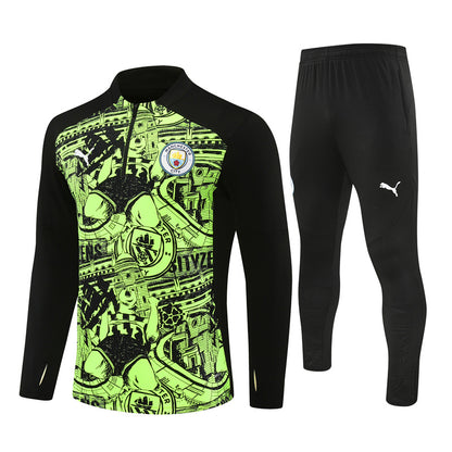 24/25 Manchester City Fluorescent Green Set [Camouflage]