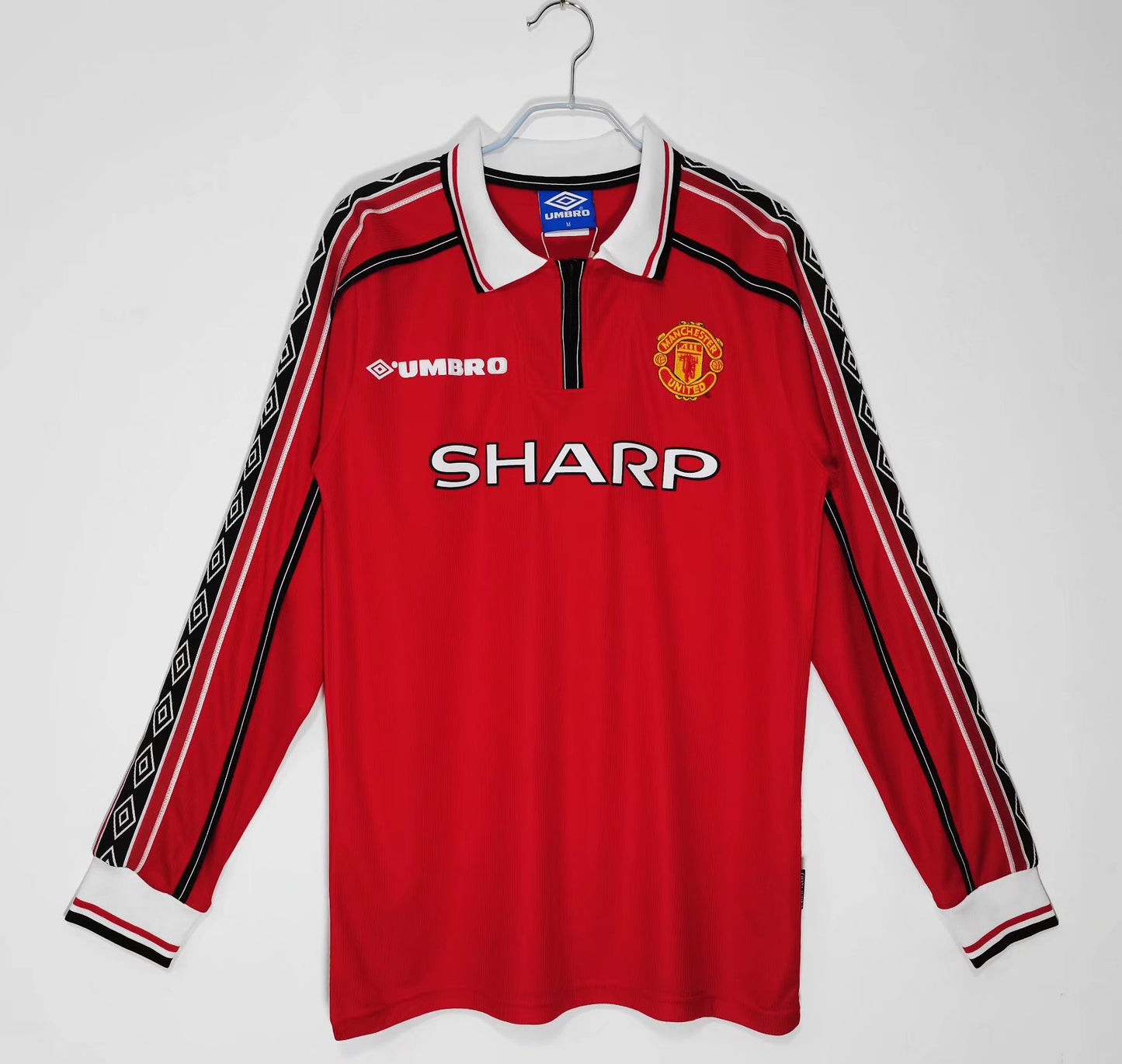 1998/1999 Manchester United home long sleeved jersey