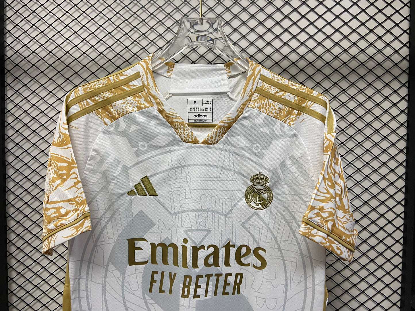 23/24 Real Madrid White Yellow Dragon jersey