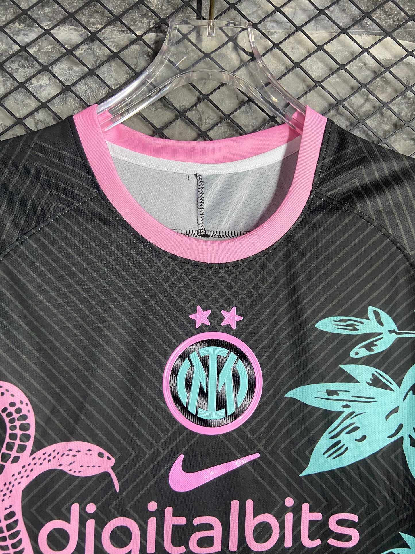 24/25 Inter Milan Double Pink Snake Black  jersey