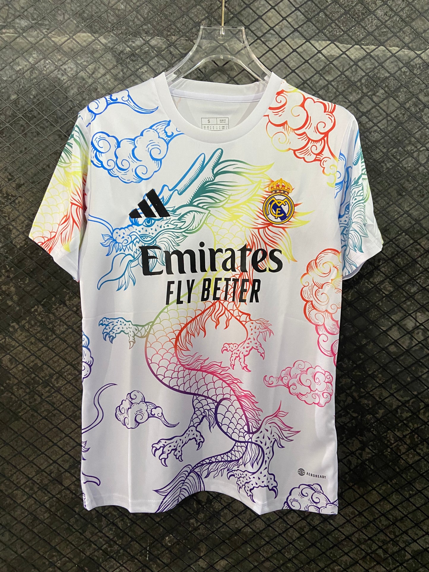 2024 Real Madrid Colored Dragon Shirt White