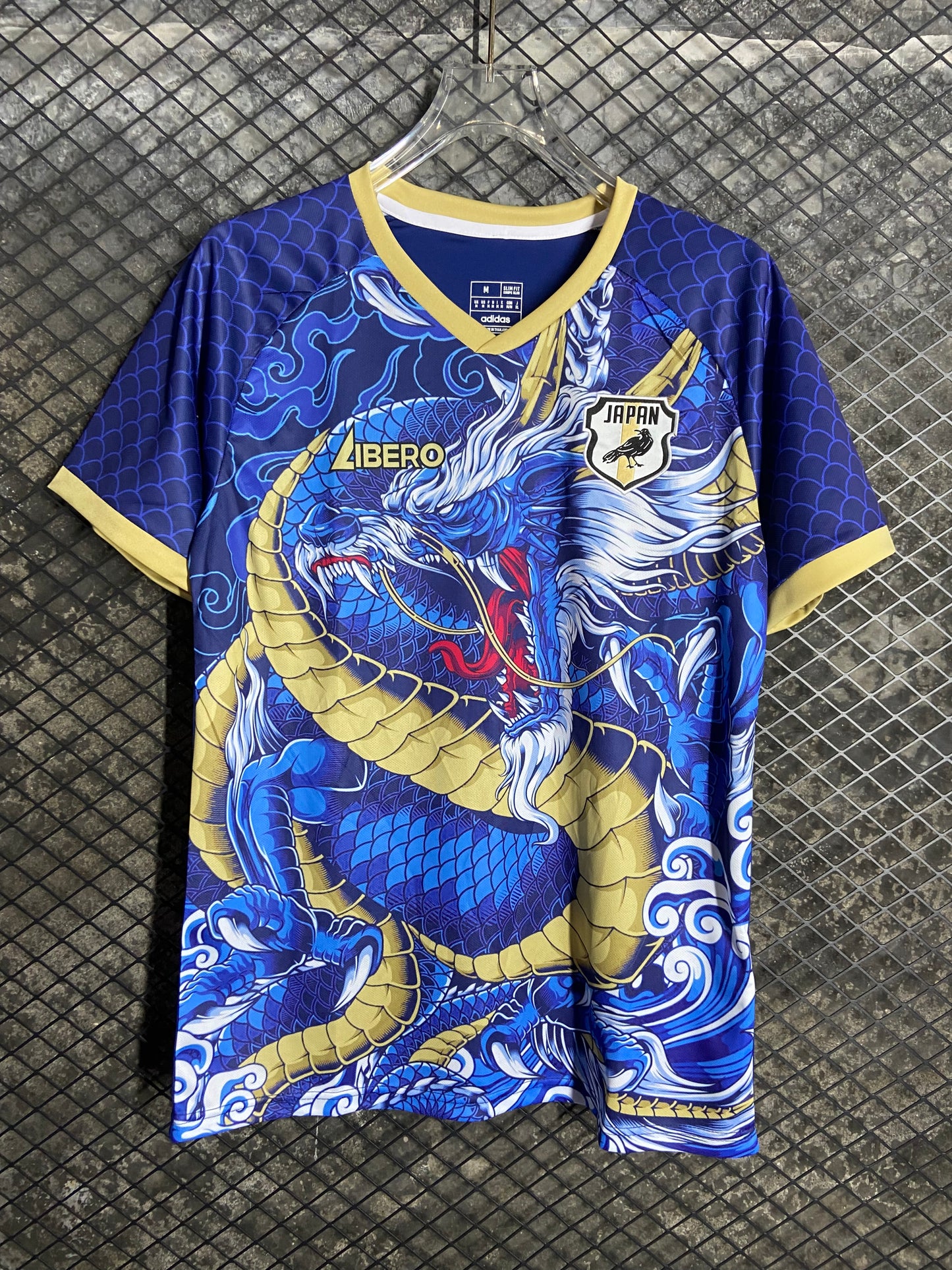 24/25 Japanese dragon patterned blue jersey