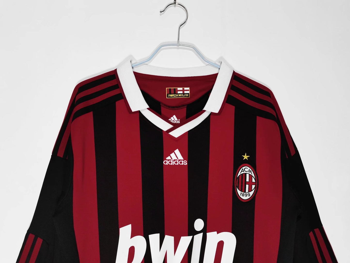 2009/2010 AC Milan home long ball jersey