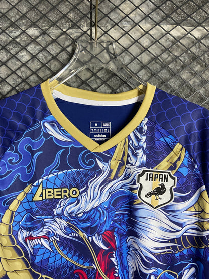 24/25 Japanese dragon patterned blue jersey