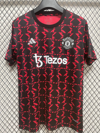 24/25 Manchester United red pre match training jersey