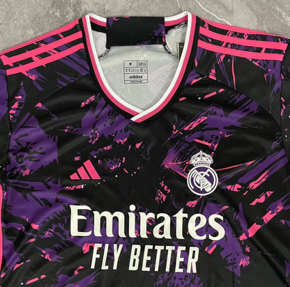 24/25 Real Madrid black purple training jersey