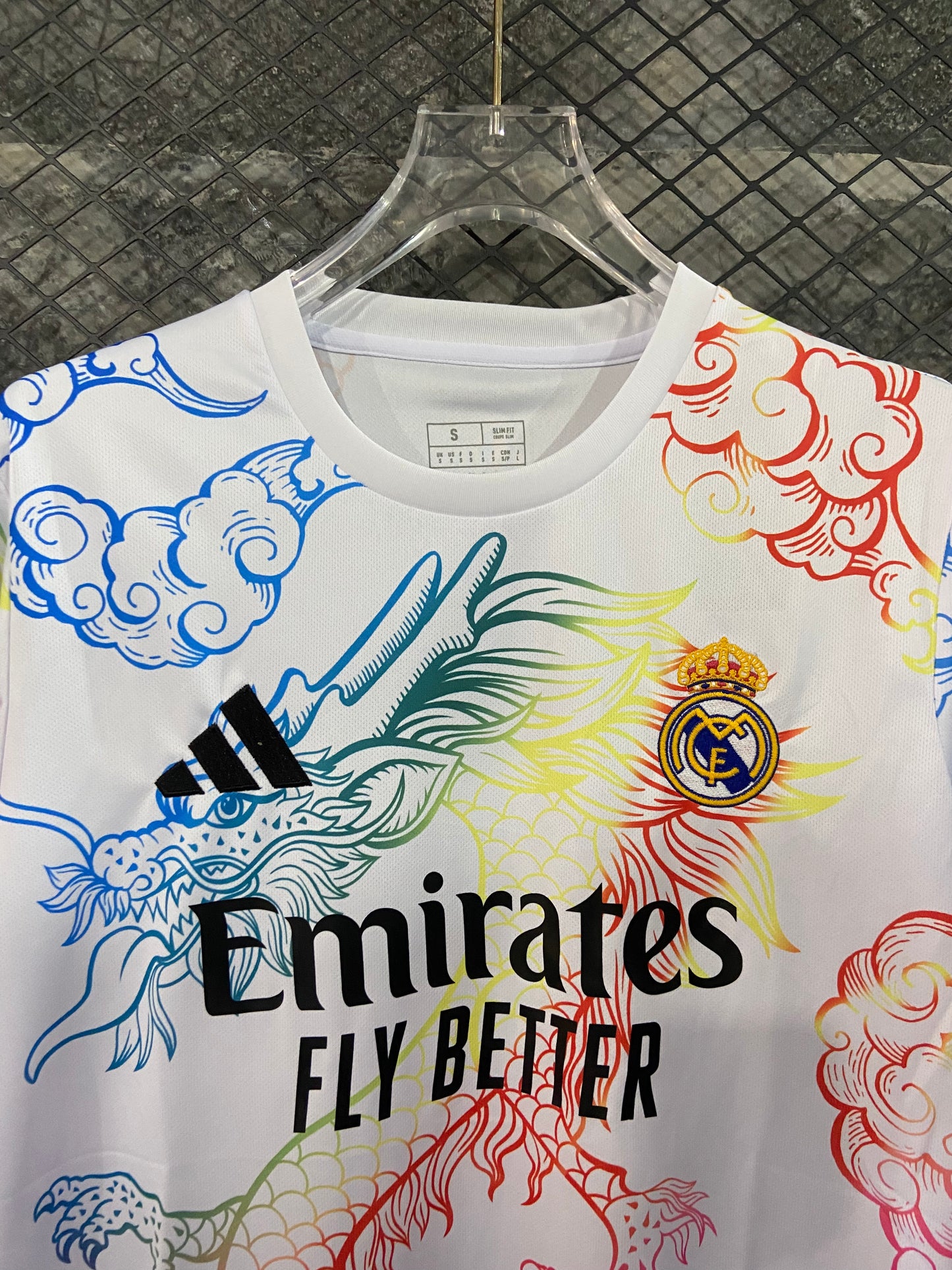 2024 Real Madrid Colored Dragon Shirt White