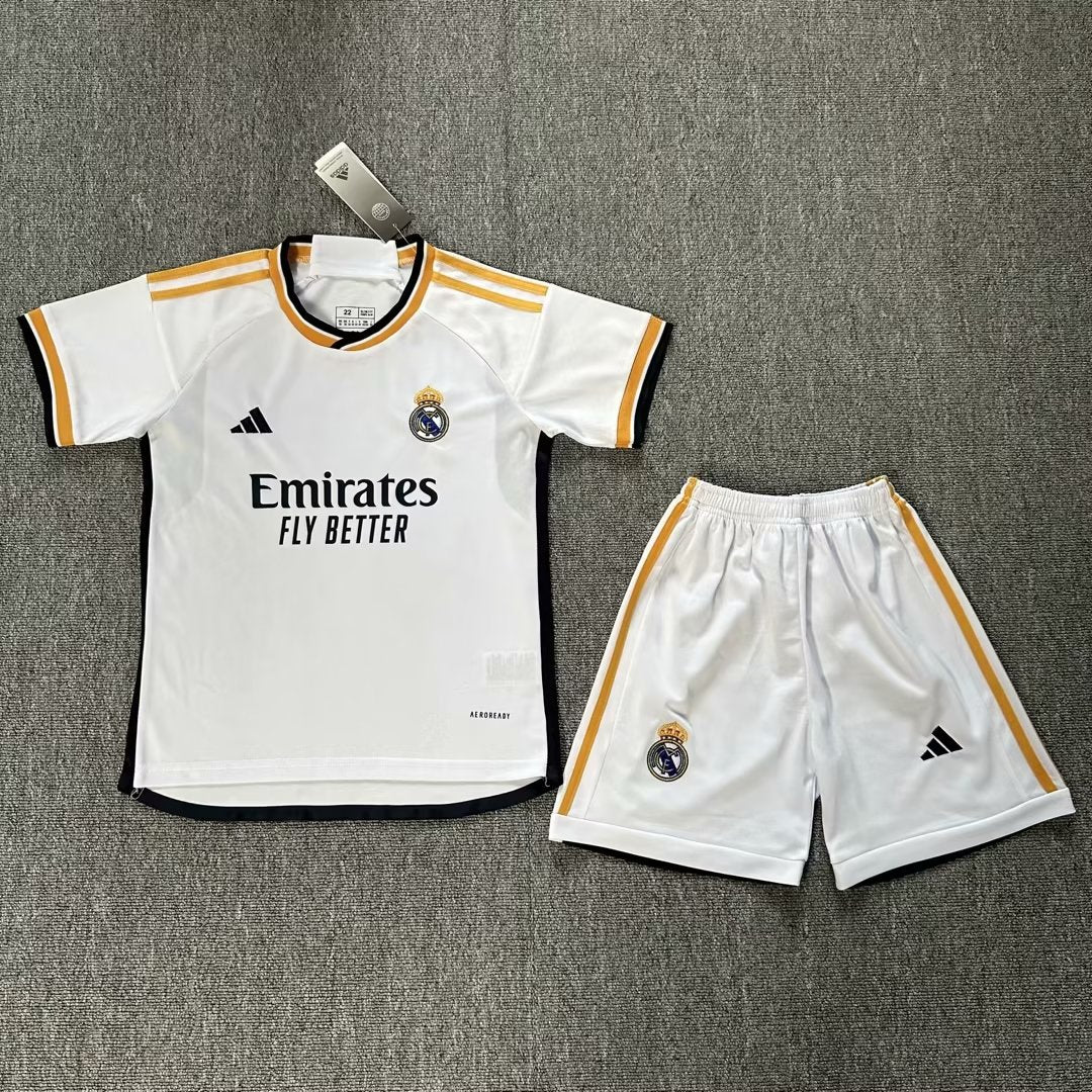 23-24 Real Madrid Home Kids Set