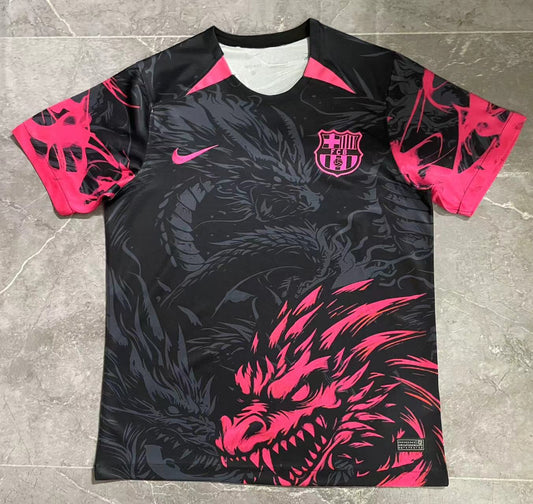 24/25 Barcelona Black Pink Dragon Special Jersey