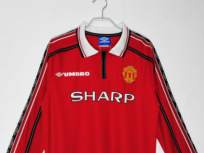 1998/1999 Manchester United home long sleeved jersey