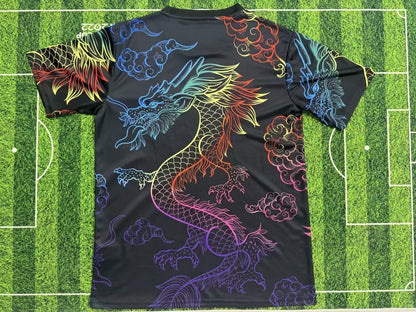 2024 Real Madrid Colored Dragon Shirt Black