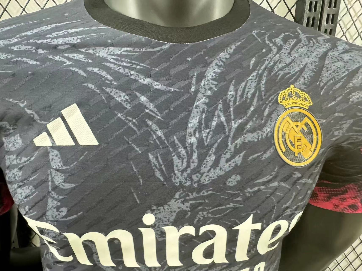 24/25 Real Madrid black and red dragon jersey