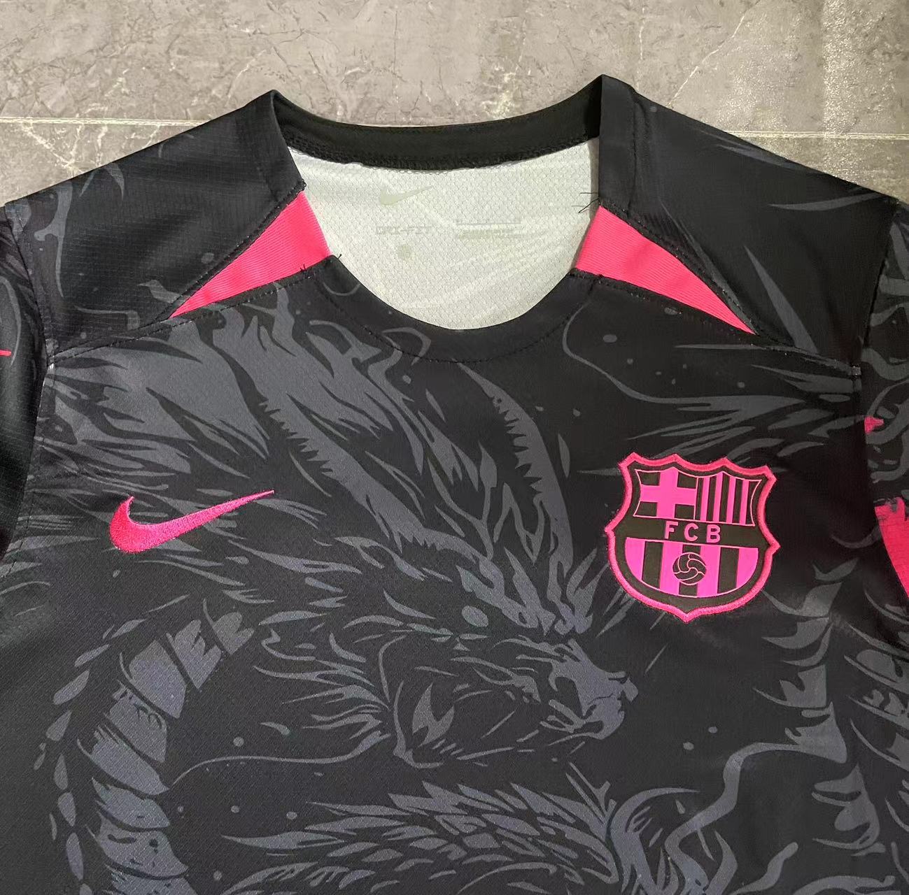 24/25 Barcelona Black Pink Dragon Special Jersey