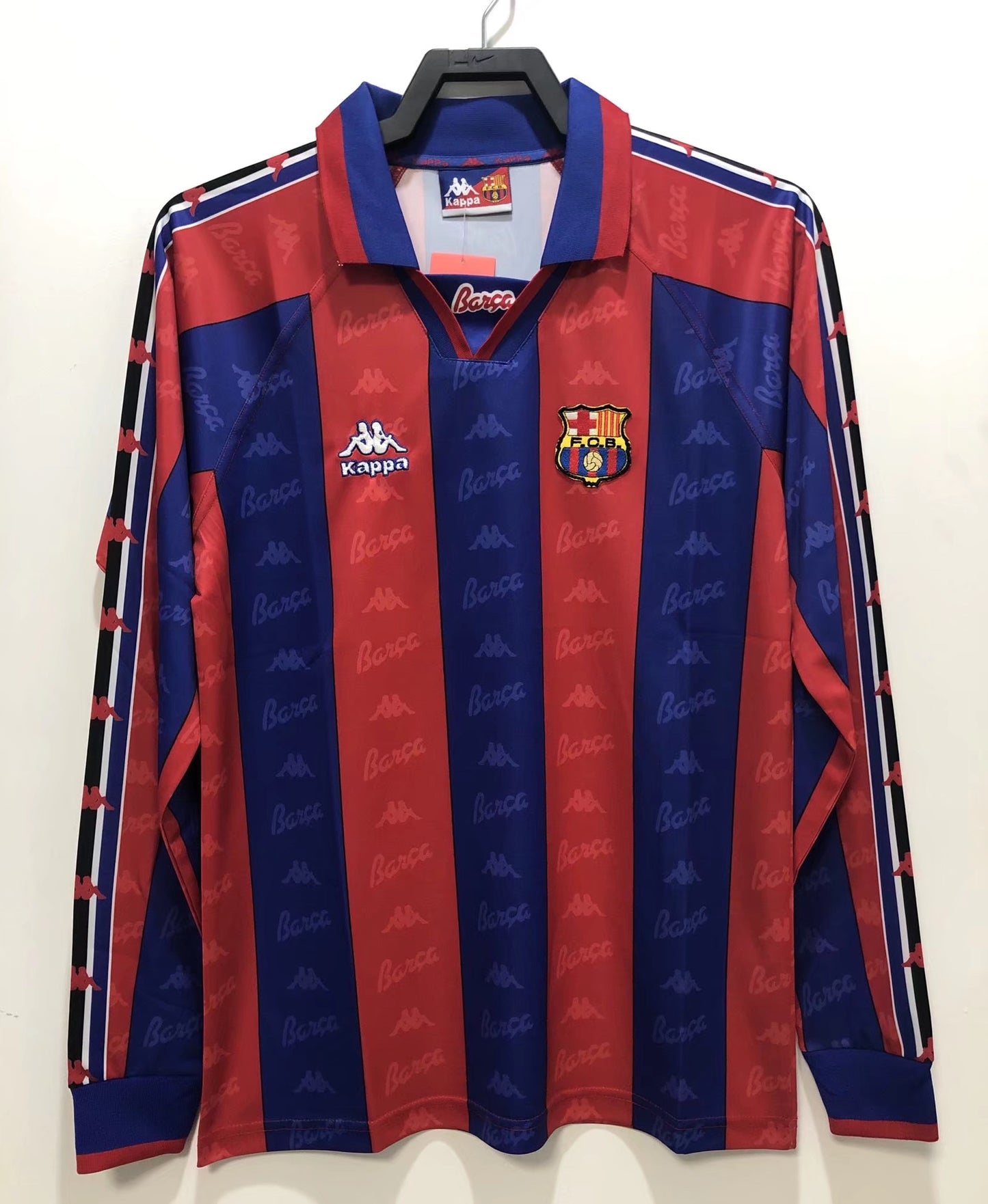 96/97 Barcelona home long sleeved jersey