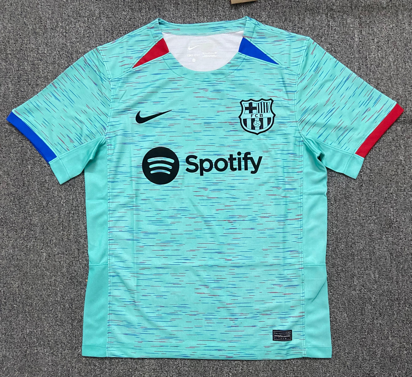 23/24 Barca second away jersey - with adverts