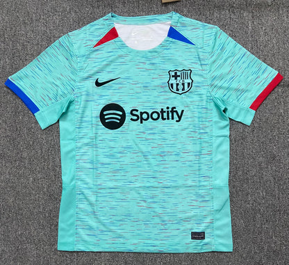 23/24 Barca second away jersey - with adverts