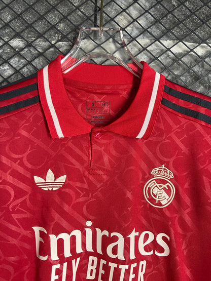 24/25 Real Madrid Red Polo Shirt