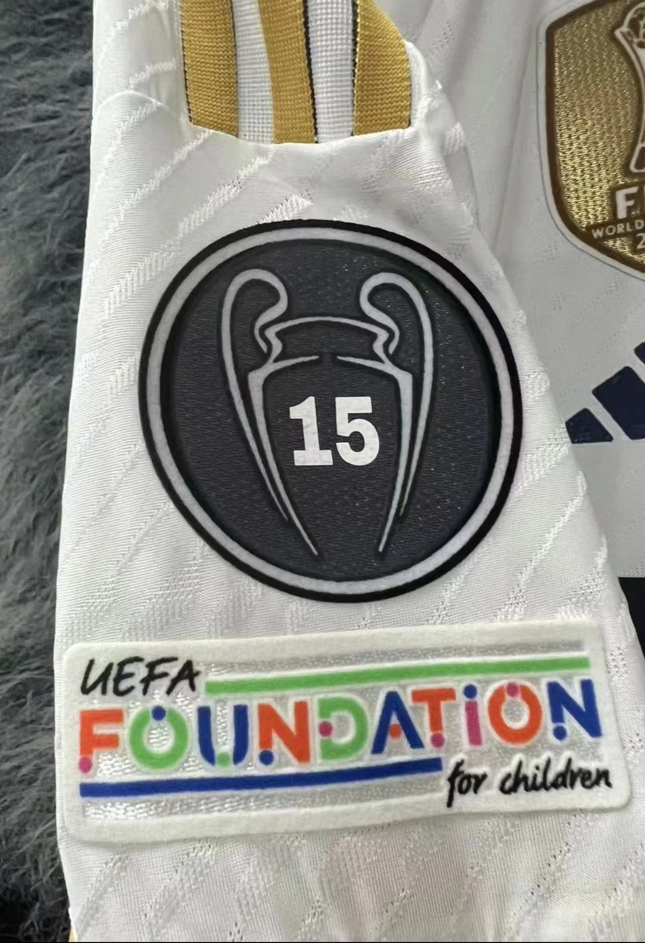 Real Madrid home player championship jersey