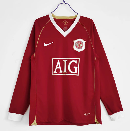 2006/07 Manchester United home long sleeved jersey