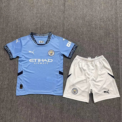 24-25 Manchester City Home Kids Set