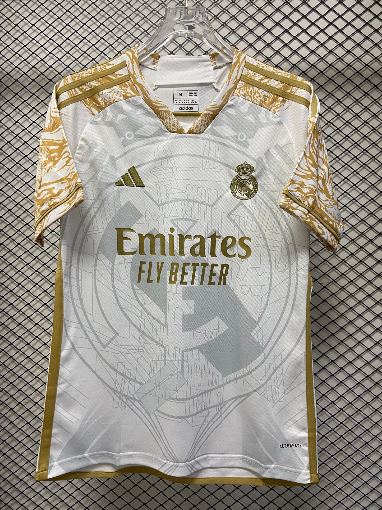 23/24 Real Madrid White Yellow Dragon jersey