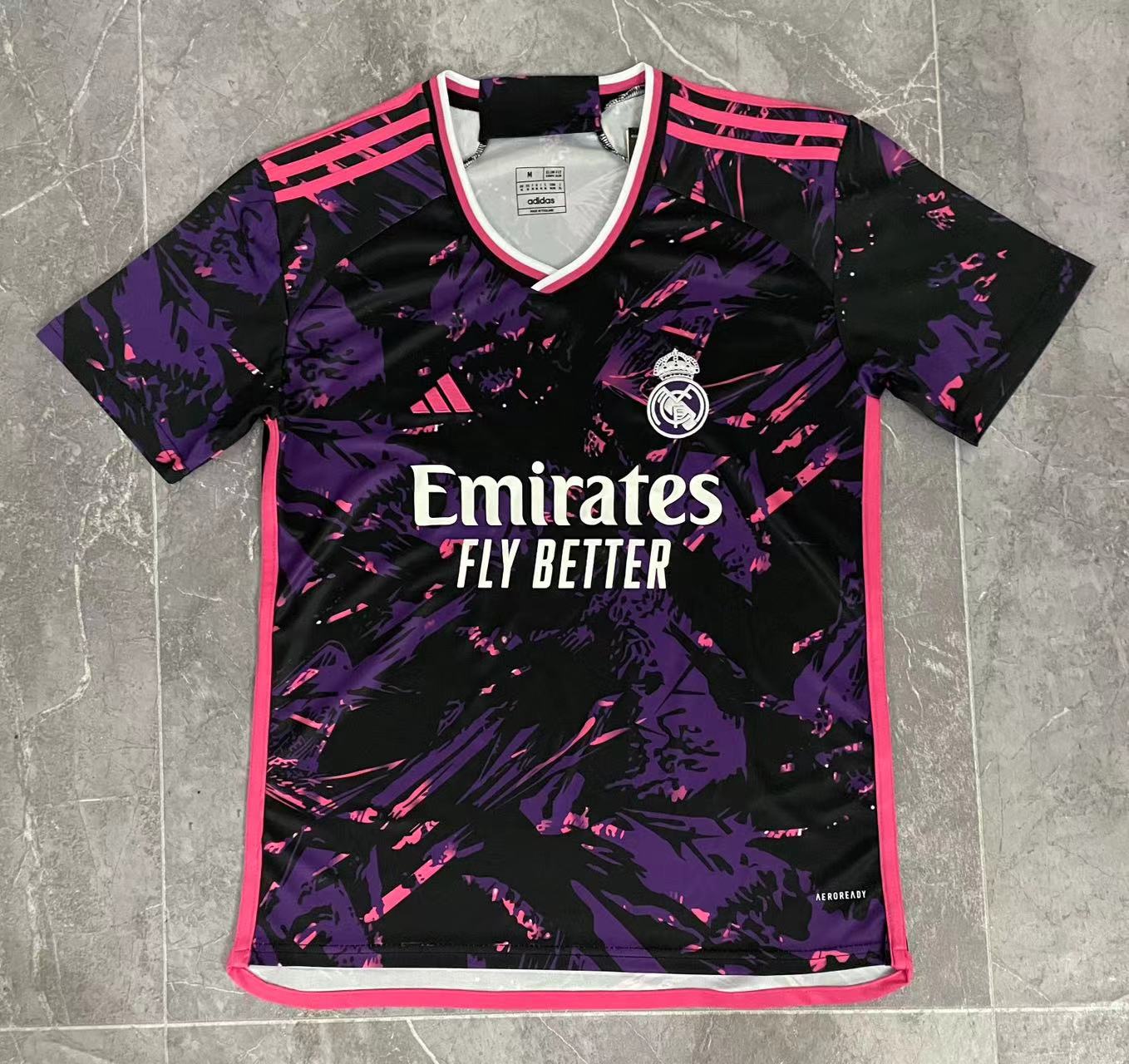 24/25 Real Madrid black purple training jersey