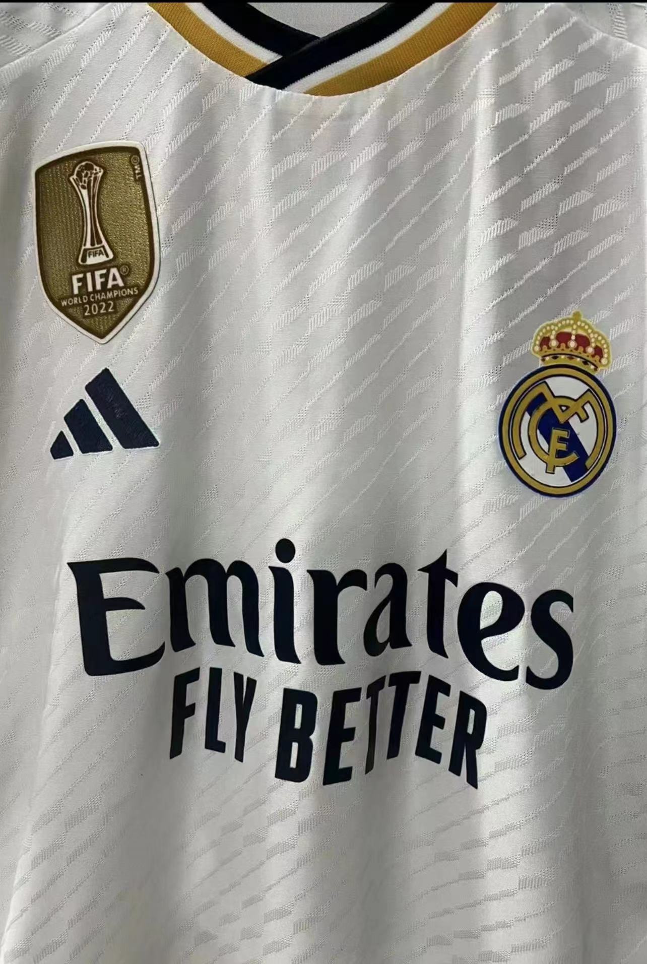 Real Madrid home player championship jersey