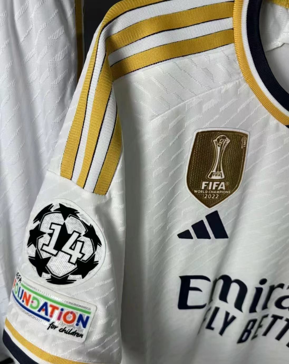 Real Madrid home player championship jersey