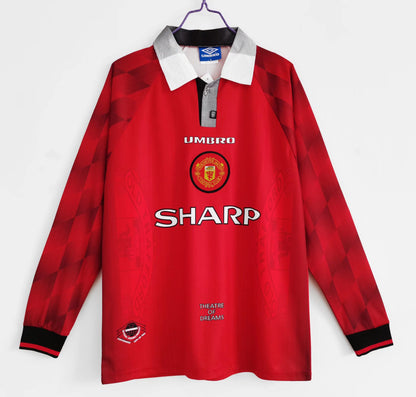 1996/97 Manchester United home long sleeved jersey